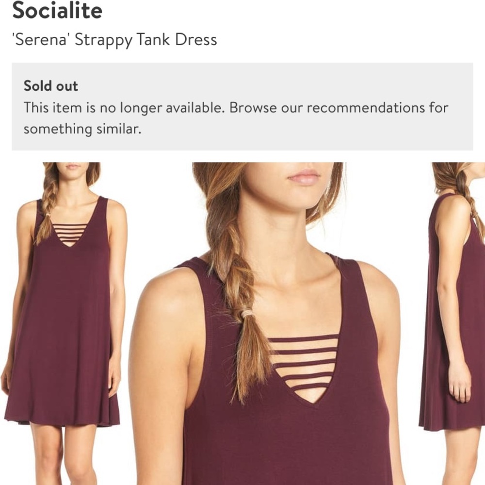 Serena strappey tank dress